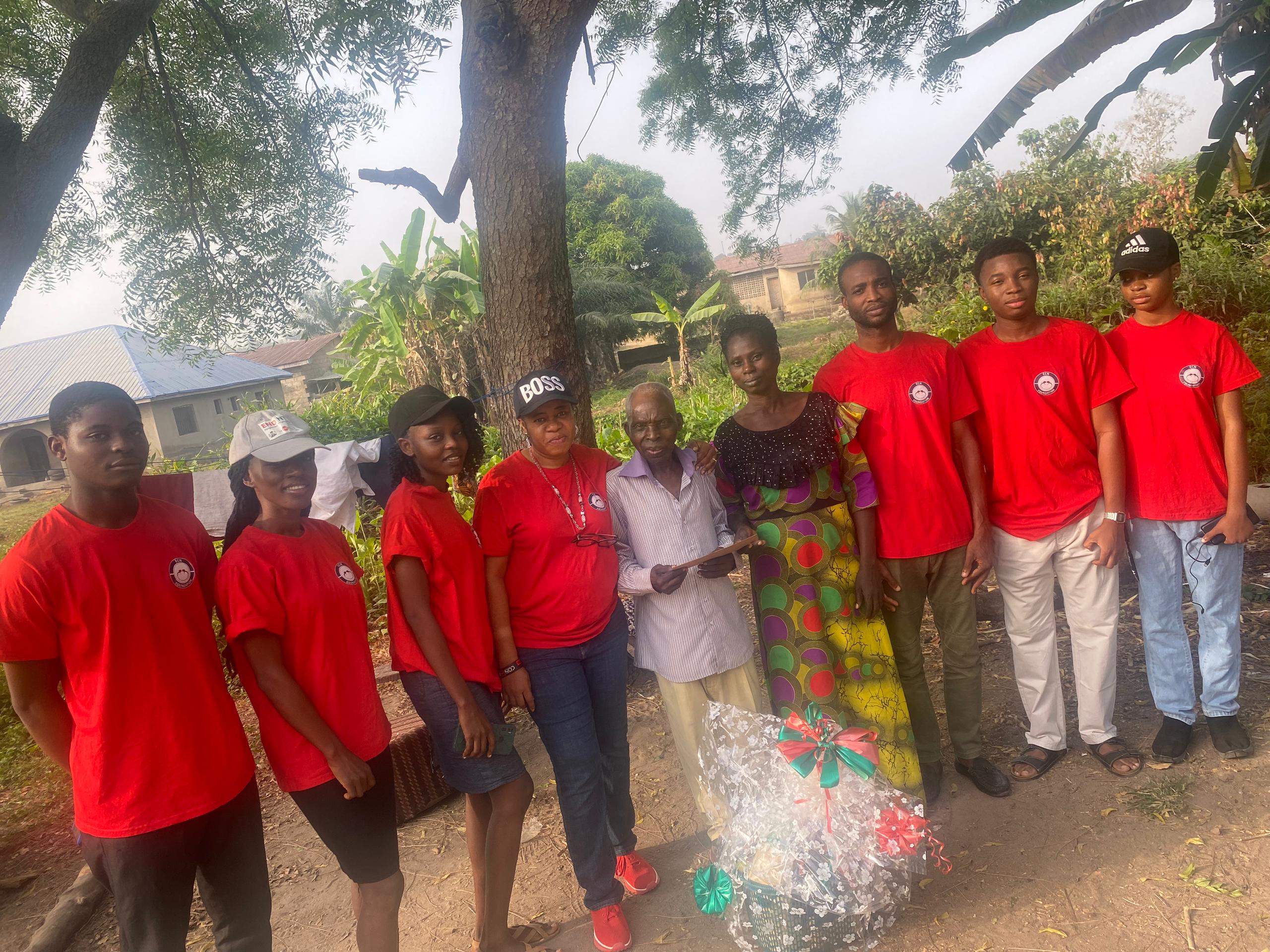 ECN visiting elderly man